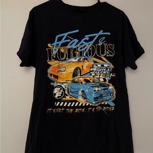 Fast & Furious Black Graphic Tee